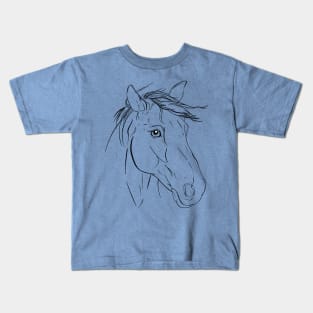 Wild Horses Keep Dragging Me Away Kids T-Shirt